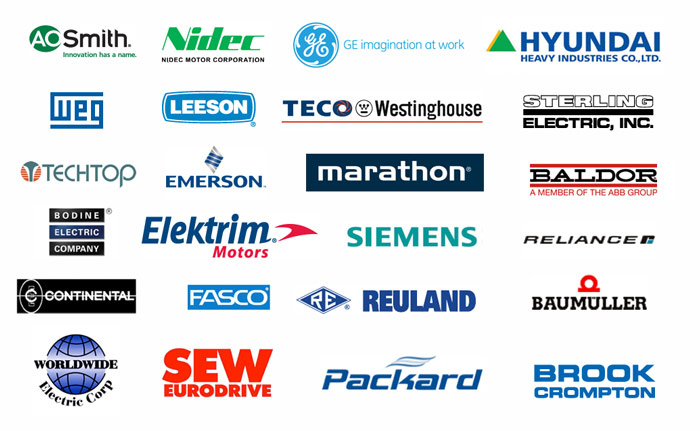 Brands who have used our motor repair service.
